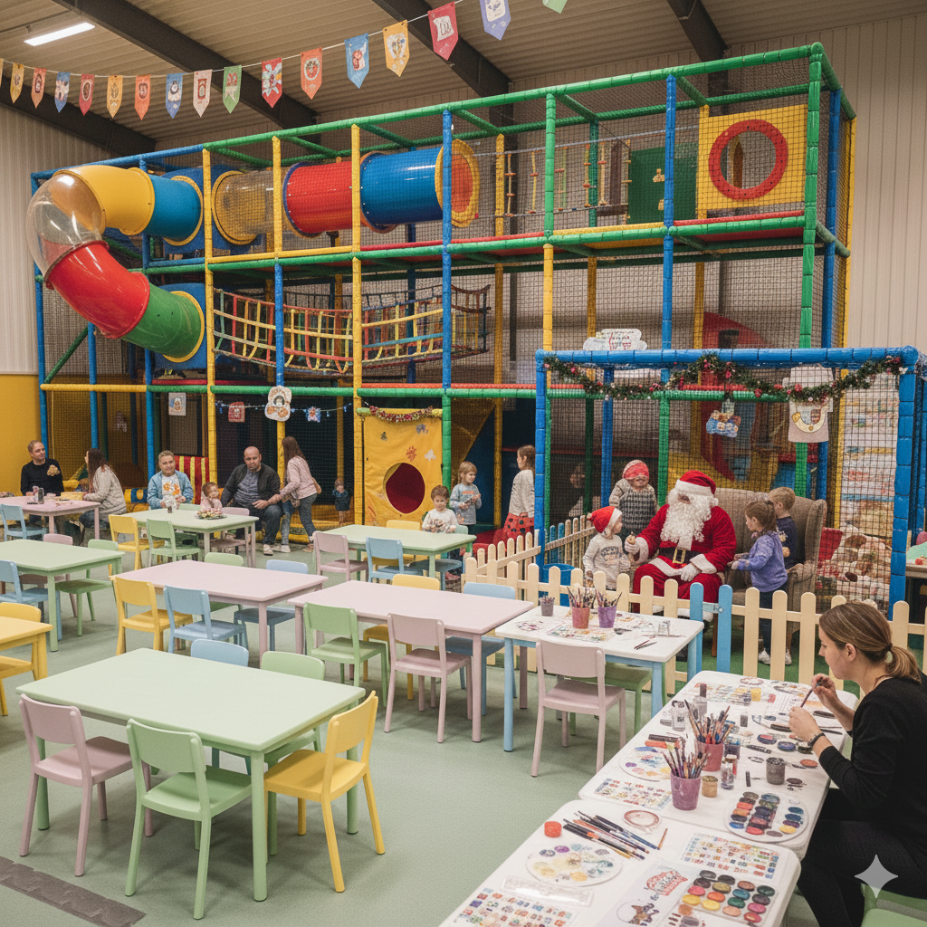 Animation maquillage enfant stand de Noël