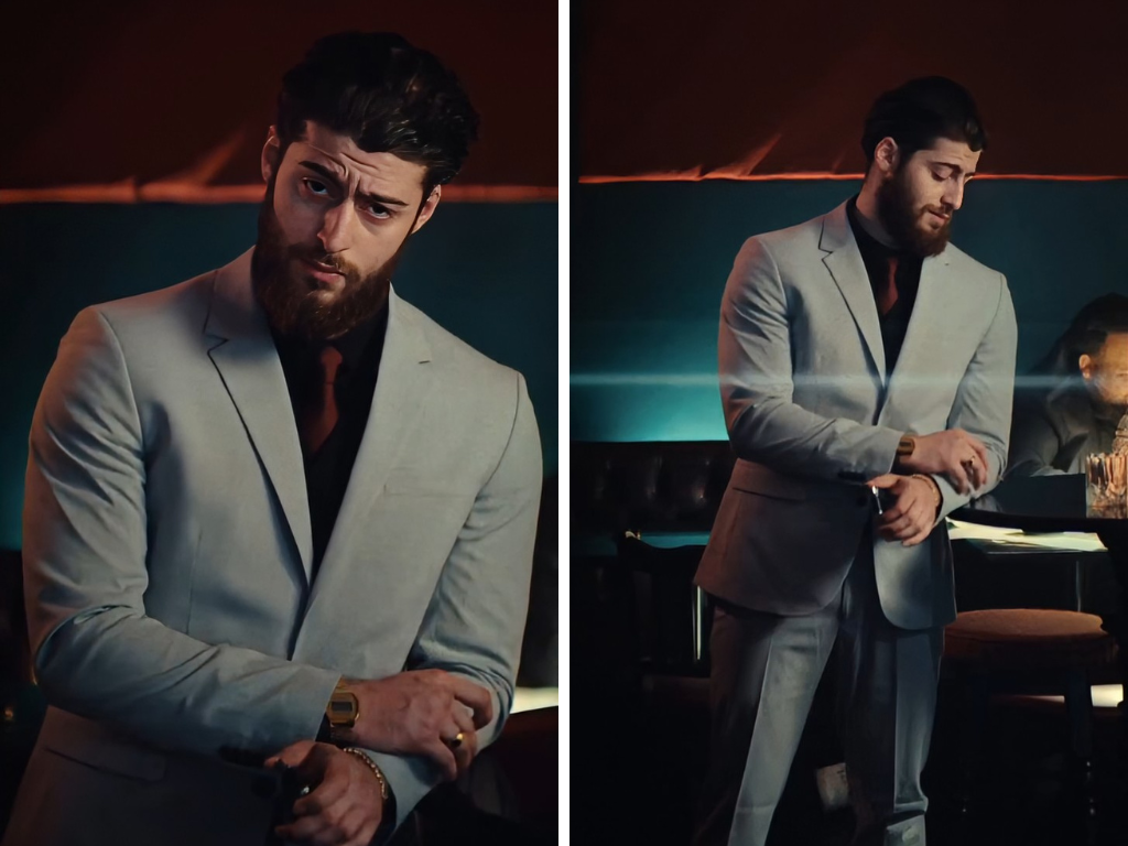 Maquillage tournage vidéo Célio x Byilhan ambiance mafia