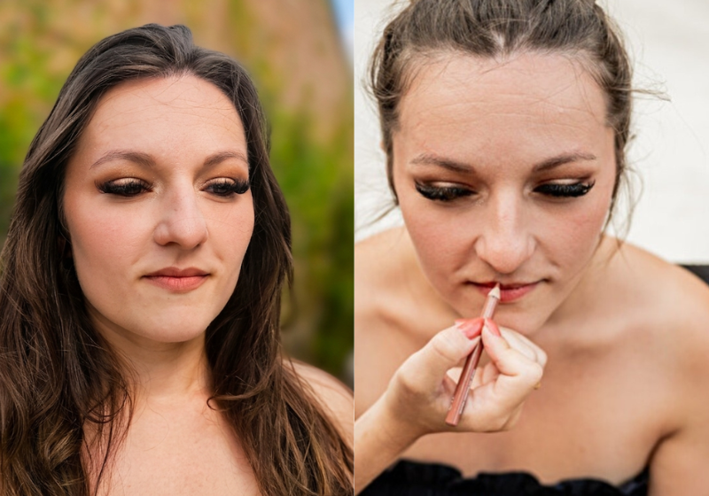 Mise en beauté invitée mariage naturel