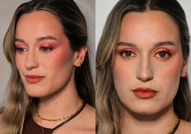 Maquillage soirée intensifié soft glam