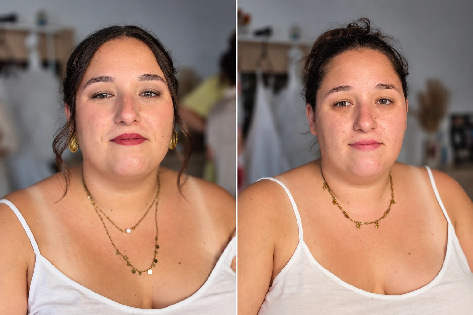 Maquillage Soft Glam d’une invitée au mariage de Déborah dans le Pays de Retz en juillet 2026