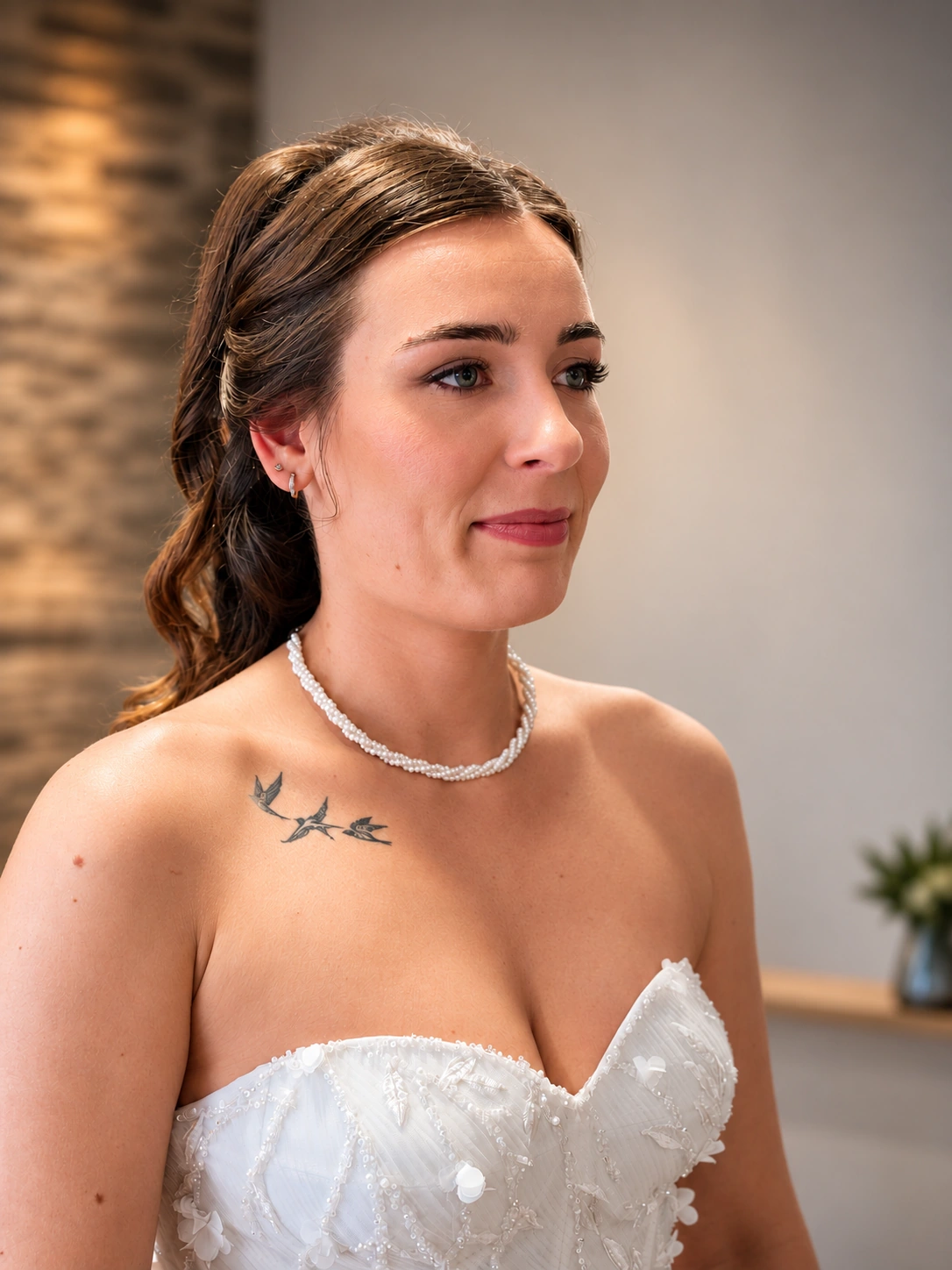 Maquillage Soft Glam de la mariée Margaux chez Hair Actuel à La Chapelle-Heulin en mai 2026 — photo 2