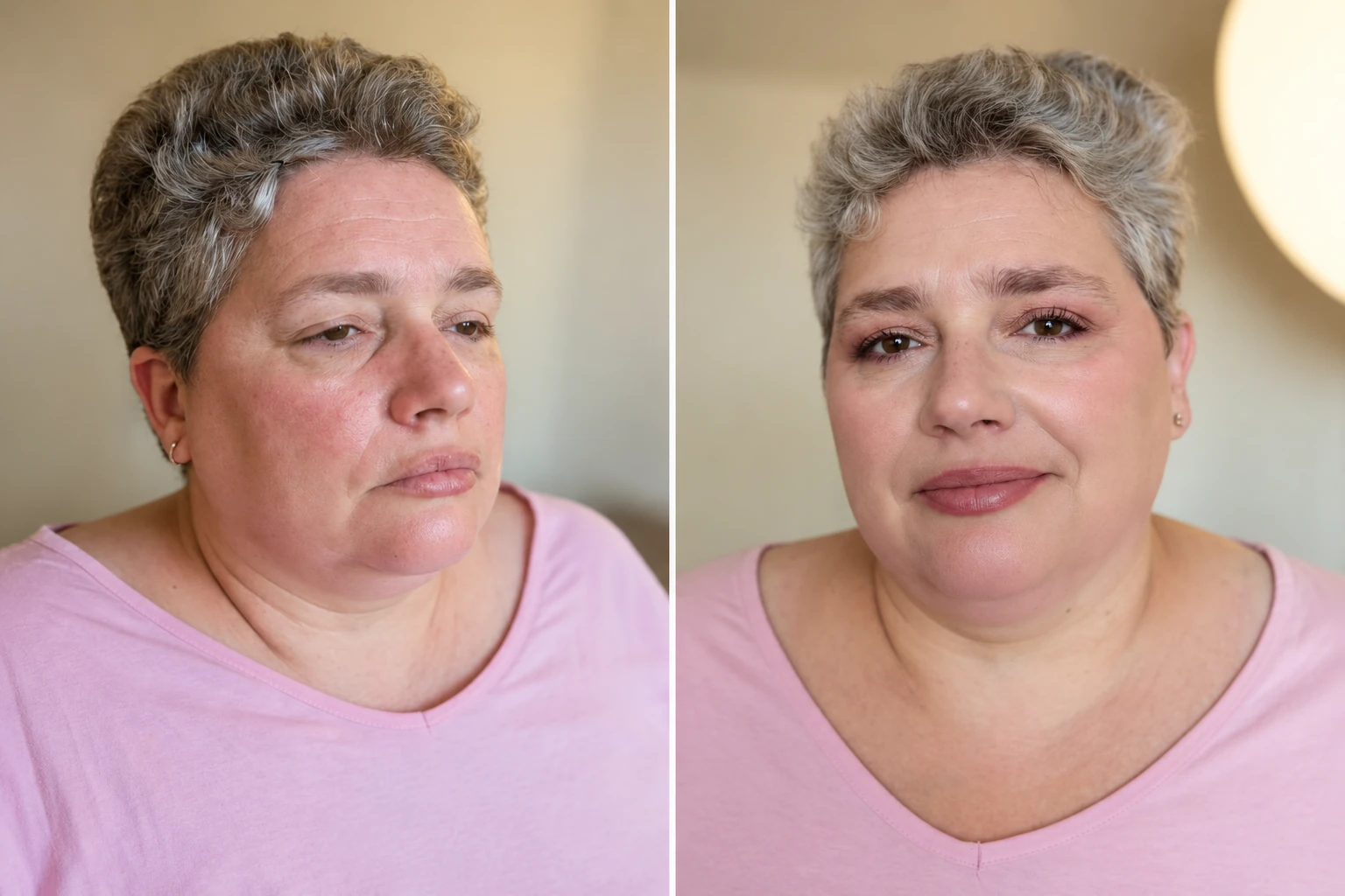 Maquillage lumineux de la maman d’Amélia pour un mariage à Ligné en août 2025